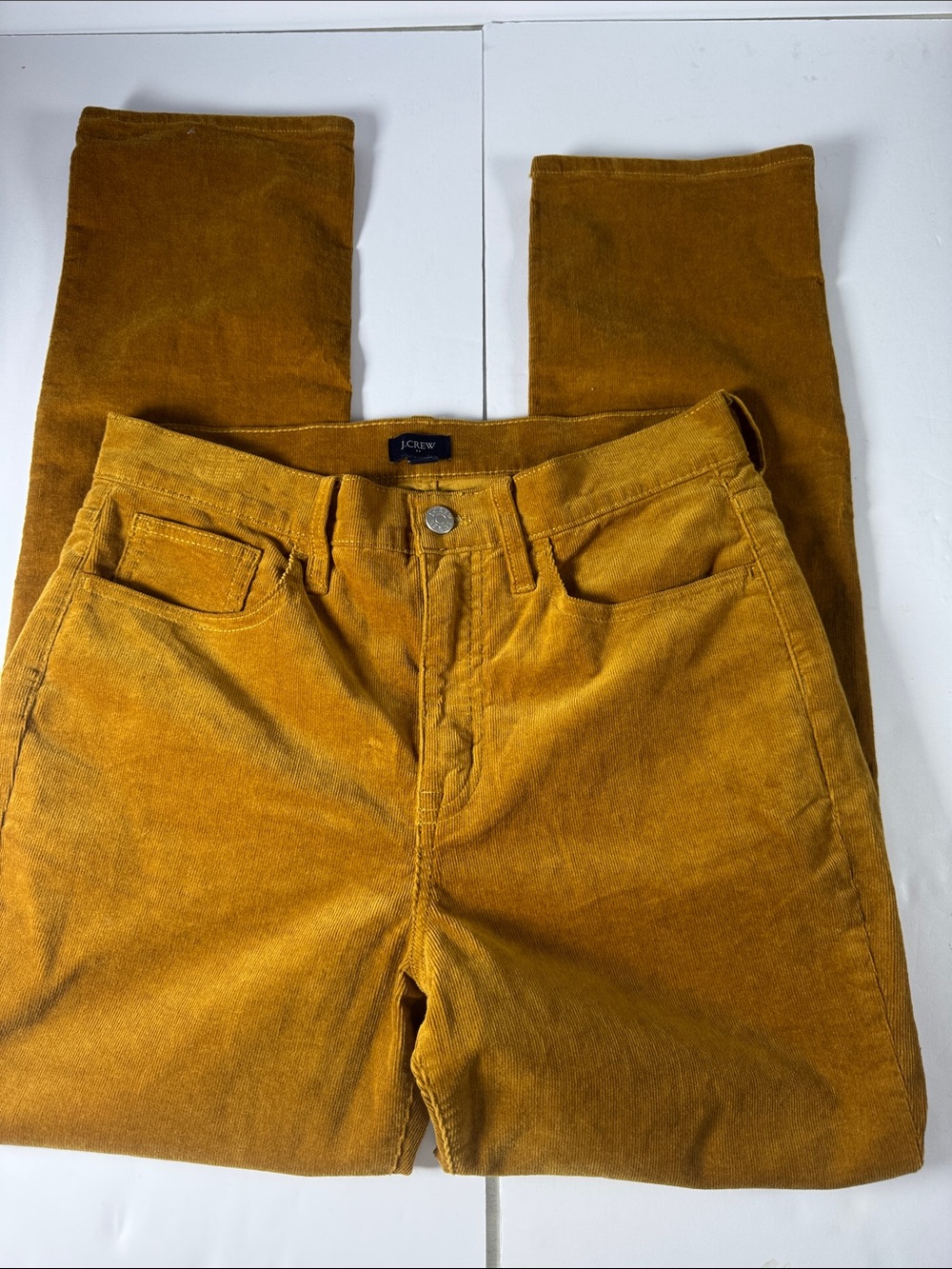 J. Crew women’s Corduroy Pants in mustard